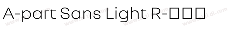A-part Sans Light R字体转换